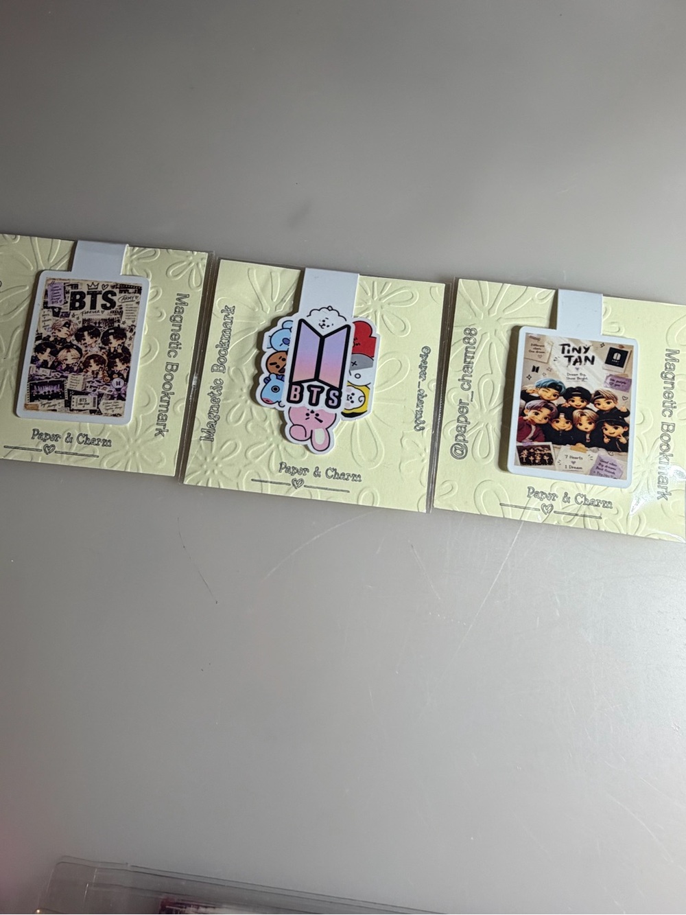 BTS Decorative Tablet Accessory Card Set — Multicolor Fan Design - Picture 2 of 3
